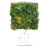 thumbnail of Bonerva | Jardín Vertical Artificial Menorca | Reacción al fuego clase "B" | Pieza 100x100cm (1m²) | Planta artificial para HORECA| MAL1222