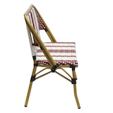 thumbnail of METRO PROFESSIONAL Banc Pigalle, aluminium / rotin PE, 122 x 58 x 88 cm, empilable, rouge