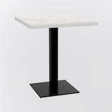 thumbnail of Bistrotisch 80x80 cm | D4448 LV Marmor Weiß | Gusseisengestell