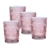 thumbnail of Trinkgläser rot 280ml Wasergläser Saftgläser Vintage Retro Boho 4 Stück