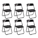 thumbnail of Pack 6 Silla Plegable Profesional Negra de Alta Resistencia para Eventos y Catering