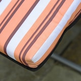 thumbnail of Outsunny 2 tumbonas plegables tumbonas de jardín de acero con cojín acolchado respaldo ajustable en 5 posiciones y reposapiés 60x75x65-102 cm