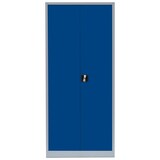 thumbnail of Flügeltürschrank Metallschrank abschließbar Spindschrank Lichtgrau/Blau 1800 x 800 x 383 mm 545521
