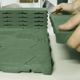 thumbnail of Set 30 Piastrelle pavimento plastica verde drenante 400x400x25mm per giardino
