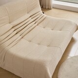 thumbnail of Lounge-Sofa Teddy-Velours Beige 149x114x82 cm mit ergonomischer Form