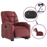 thumbnail of vidaXL Massagesessel mit Aufstehhilfe Elektrisch Weinrot Kunstleder