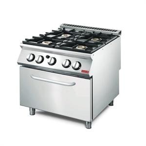 Cocina de Gas de 4 fuegos y Horno 70/80 C FG linea 700 Gastro M GL928