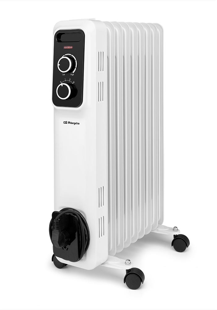 Orbegozo radiador de aceite RS 2000, 9 elementos, termostato regulable, 3 potencias de calor, asa para transporte, 2000 W
