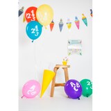 thumbnail of 6 bunte Luftballons Einschulung Schulanfang