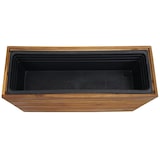 thumbnail of 2er-Set Pflanzkasten HWC-L21, Pflanzkübel Blumentopf Hochbeet, eckig Outdoor Akazie Holz FSC®-zertifiziert, braun