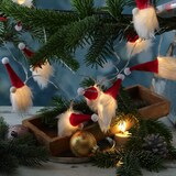 thumbnail of LED Lichterkette Wichtel 10 Weihnachtswichtel Weihnachtsgirlande L: 1,3m Timer