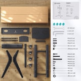 thumbnail of ONKRON TV Ständer rollbar für 32-75 Zoll TVs bis zu 60 kg, höhenverstellbar, VESA 200x200 bis 600x400, mobiler TV Ständer mit Rollen, Schwarz TS1571-B