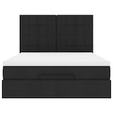 thumbnail of vidaXL Ottoman-Bett mit Matratze & LEDs Schwarz 140x200 cm Stoff