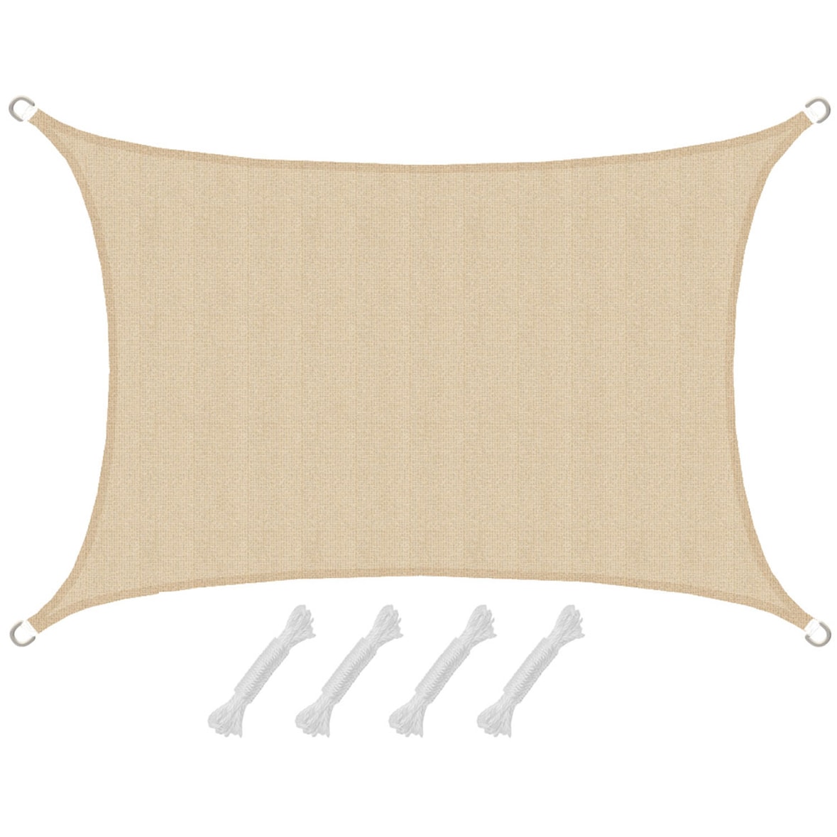 Vela Parasole rettangolare Thar S 3x2m crema HDPE