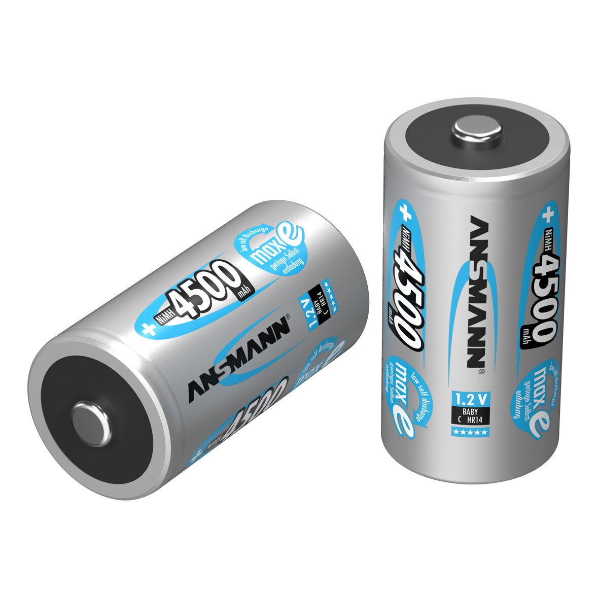 1x Ansmann NiMH-Akku Baby 4500mAh maxE