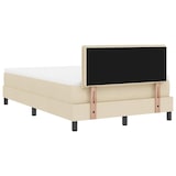thumbnail of vidaXL Boxspringbett mit Kopfteil Creme 120 x 190 cm Stoff