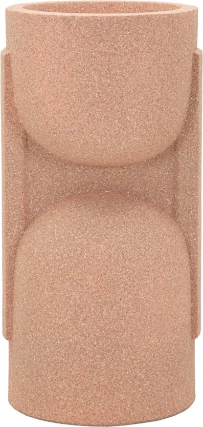 Nui 70,5 cm Outdoor-Vase – Kompakte rote Harzvase mit modernem und funktionalem Design
