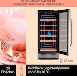 thumbnail of Klarstein Vinovilla 29 Built-In Weinkühlschrank 81 l / 29 Fl. Glastür Edelstahl Edelstahl