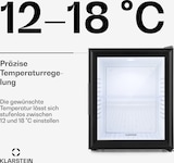 thumbnail of Brooklyn Minibar Mini-Kühlschrank 3 Temperaturen 30L 23 dB Glastür Schwarz