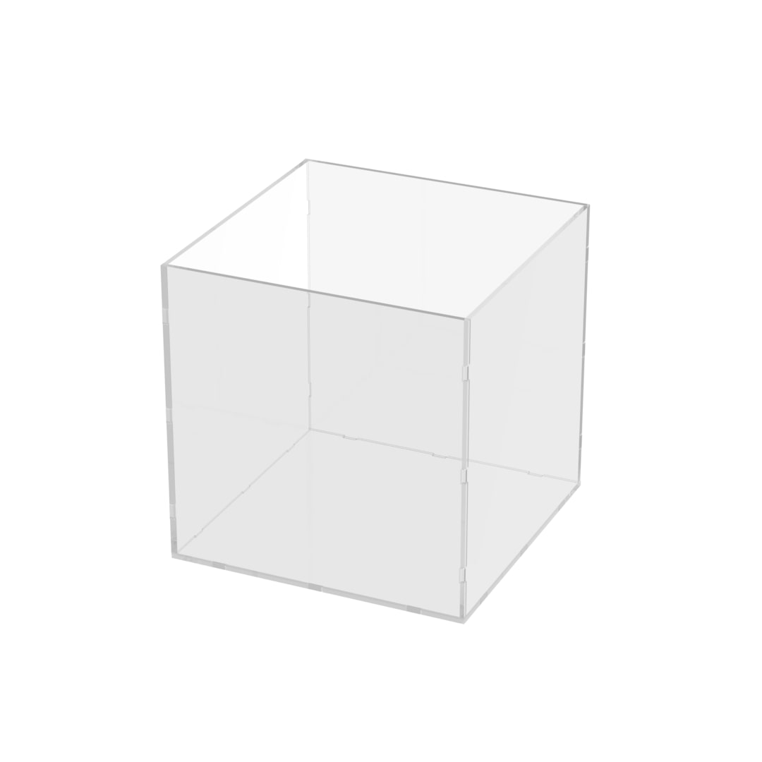 Danieli - Cubo Trasparente 30x30x30 Aperto da un Lato - Espositori in Acrilico da vetrina per oggettistica ed Esposizione