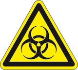 thumbnail of Dreifke® Warnschild Warnung vor Biogefährdung, ASR/ISO, Kunststoff, SL 300mm