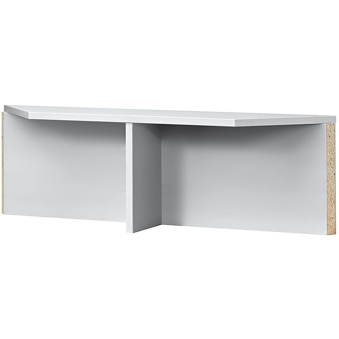 Thekenaufsatz für Schreib-Eckwinkel 800x800mm Grau