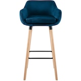 thumbnail of 2er Set Barhocker Grant Samt blau