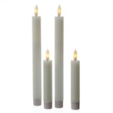 thumbnail of LED Stabkerzen Tafelkerzen Dinner Spitzkerzen rustikal 24cm weiß 2St