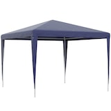 thumbnail of Outsunny carpa desmontable 3x3 m cenador pabellón de jardín con 4 orificios de drenaje y marco de metal gazebo para terraza patio exterior camping