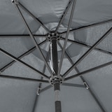 thumbnail of Outsunny sombrilla de jardín Ø300x252 cm parasol de terraza con manivela techo inclinable y 8 varillas de metal para patio balcón exterior marrón