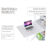 thumbnail of Mod. COMPACT Tavolo SCRIVANIA Bianca Mobile Armadio Scaffale Credenza per uffico o casa studio bambini by Yelloo