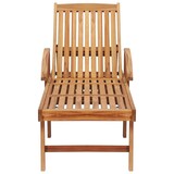 thumbnail of Tumbona con mesa y cojín madera maciza de teca A99