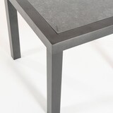 thumbnail of Mesa auxiliar de jardín, Tamaño: 50x50x45 cm, Aluminio reforzado color antracita, Tablero de cristal templado estilo cerámica
