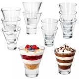 thumbnail of YPSI 12x Dessertgläser Glas 150ml & 170ml konisch stapelbar Dessert Snacks Shots