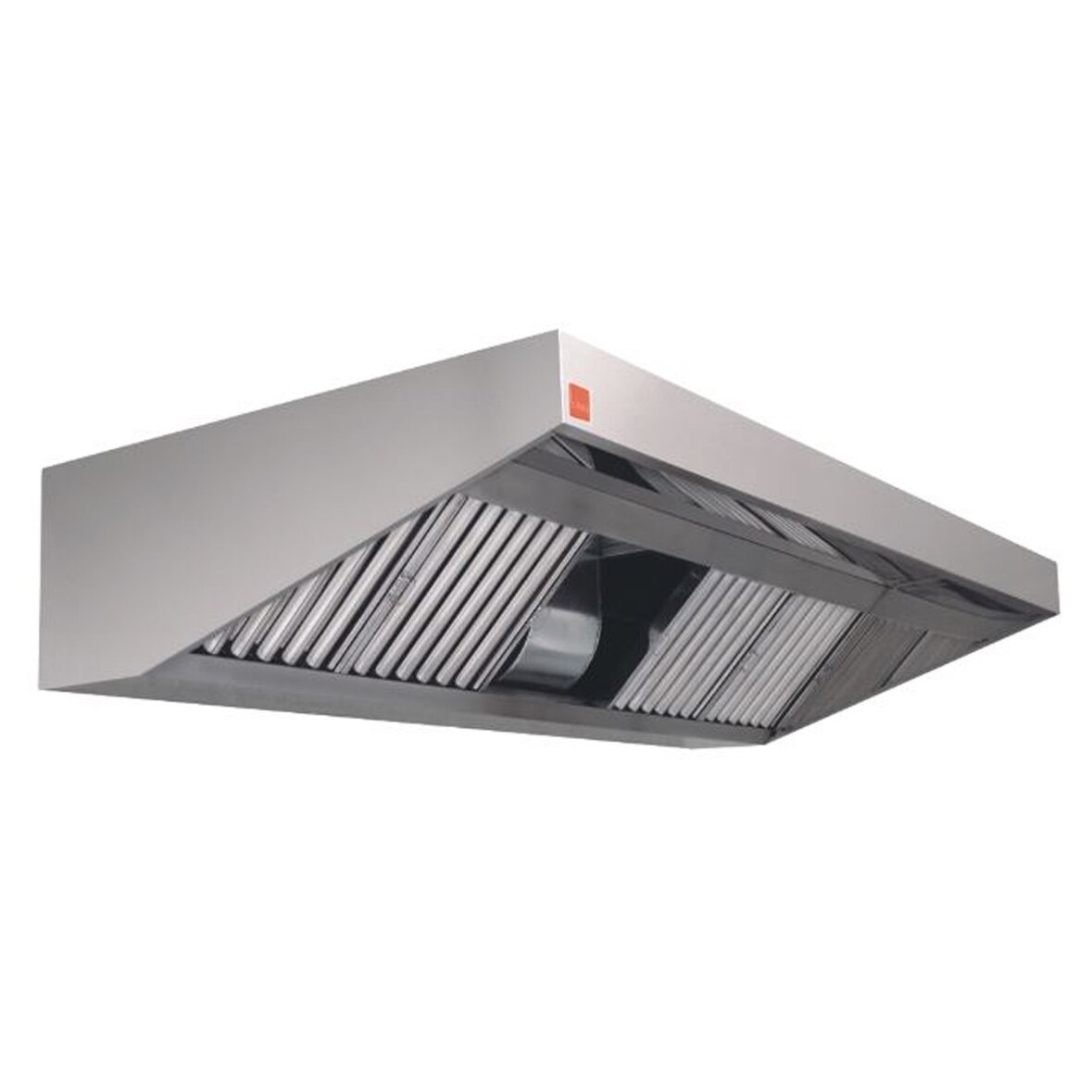 Campana extractora industrial Pared 1m Motor 9/9 - 1/3CV Fondo 75cm