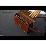 thumbnail of Alassio Aktentasche MOCCA aus cognac-farbigem Leder mit abnehmbarem Schultergurt und Dreistufen-Schloss 47124