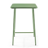 thumbnail of Set van bartafel en 2 hoge stoelen in cactusgroen metaal - Oviala