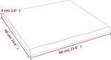 thumbnail of vidaXL Tischplatte 60x60x(2-4) cm Massivholz Behandelt Baumkante