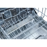 thumbnail of Exquisit Geschirrspüler schmal | 9 Maßgedecke, Energieklasse D, 49 dB | Startzeitvorwahl, höhenverstellbarer Oberkorb, Aquastop | GSP9109-451D silber