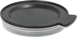 24 `Circulware by Haval` Deckel PP rund Ø 8 cm · 1,5 cm schwarz