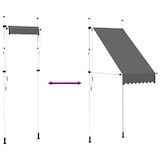 thumbnail of Tenda Da Sole Retrattile Manuale 100 Cm Antracite
