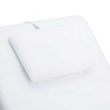 thumbnail of vidaXL Massage-Chaiselongue mit Kissen Weiß Kunstleder