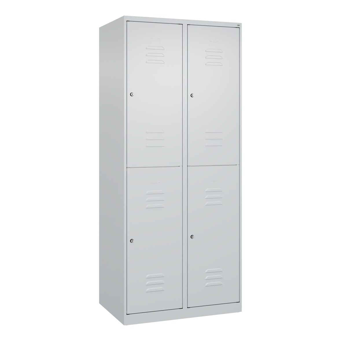 C+P Spind Classic PLUS, 4 Abteile, HxBxT 185x80x50cm, Zylinderschloss, Anthrazit von PROREGAL