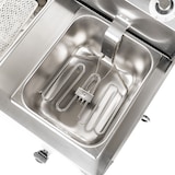 thumbnail of Romux® Freidora Industrial Eléctrica 10+10 Litros Doble Sobremesa con Grifo | Freidora Profesional de Aceite en Acero Inox 7000 W Termostato Calidad