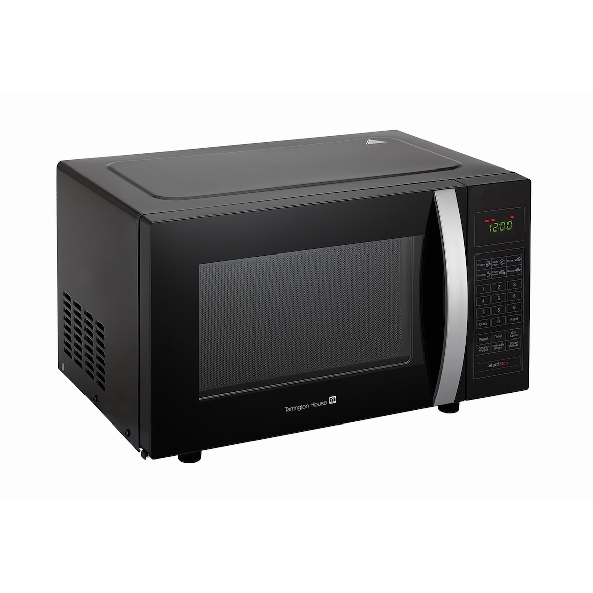 Tarrington House Horno-microondas MWDF5823G, 48 x 39 x 29,6 cm, con función grill, temporizador, control táctil, 6 programas, 23 L, negro
