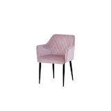thumbnail of SIT Möbel Armlehnstuhl in rosa, Gestell aus Edelstahl, schwarz|B63 x T61 x H83 cm|02452-24|Serie SIT&CHAIRS