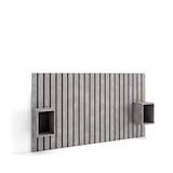 thumbnail of Testiera e Comodini, Spalliera letto, stoccaggio, 196x107x3cm, Letto 120,135,140cm, Pannelli, Stile moderno, Cemento _ 469_1