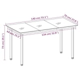 thumbnail of vidaXL 5-tlg. Garten-Essgruppe mit Kissen Beige Poly Rattan