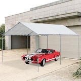 thumbnail of Outsunny Gazebo Copertura per Auto 6x3m in Acciaio Zincato, Tendone per Auto con Kit di Ancoraggio, Bianco