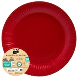 thumbnail of Pronappe 79215I 25x 20 runde Pappteller, 23 cm - Rot